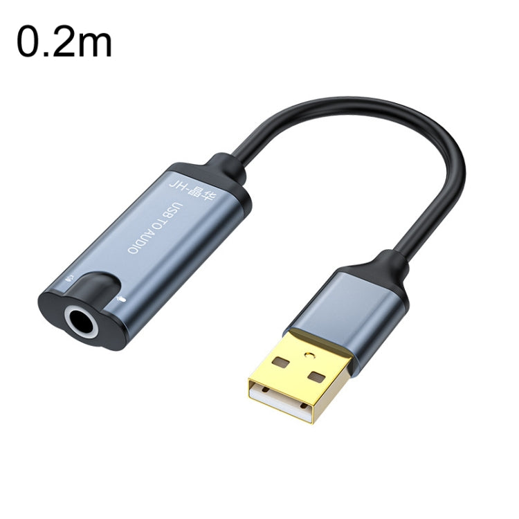 0.2m JINGHUA Z17 USB Sound Card With Cable Cell Phone Earphone Audio Converter - Live Sound Effects Processors by JINGHUA | Online Shopping UK | buy2fix