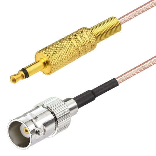 50cm BNC Female To 3.5mm Male Stereo Adapter Coaxial Power Audio RG316 Cable - Connectors by buy2fix | Online Shopping UK | buy2fix