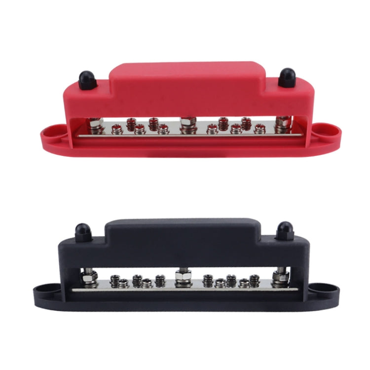 M6 3-post 10-way RV Yacht Short-circuit Proof Base DC Busbar, Color: Red - Fuse by buy2fix | Online Shopping UK | buy2fix