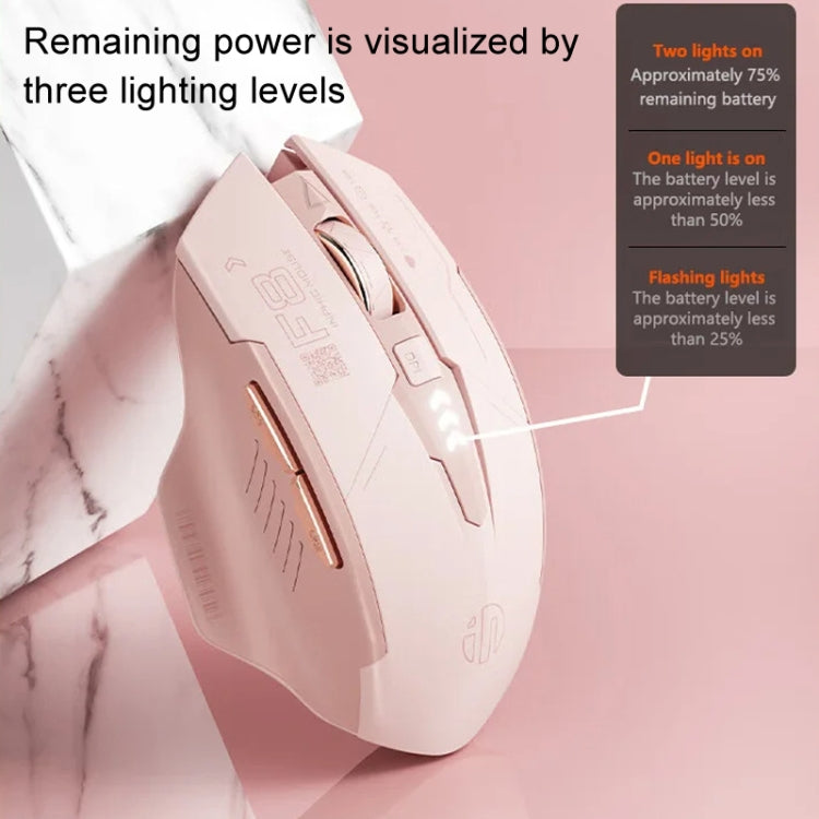 Inphic F8 2.4G Wireless Mute Charging Computer Gaming Mouse(Milk Tea Color) - Wireless Mice by Inphic | Online Shopping UK | buy2fix