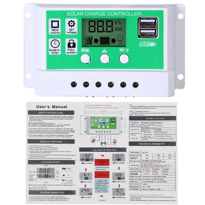 30A 12V PWM Solar Cell Panel Charger Controller Lithium-ion Lead-acid Battery Solar Controller - Voltage Stabilizer by buy2fix | Online Shopping UK | buy2fix