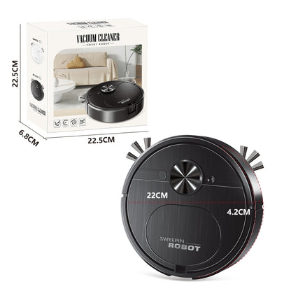 Automatic Smart Sweeping Robot Rechargeable Home 3 In 1 Floor Cleaner(Black) - Robot Vacuum Cleaner by buy2fix | Online Shopping UK | buy2fix