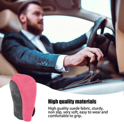 Suede Automatic Manual Gear Lever Cover(Red) - Shift Knob by buy2fix | Online Shopping UK | buy2fix