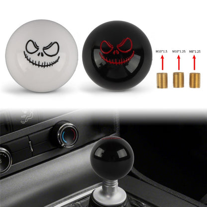 Car Modification Ghost Face Sphere Manual Shift Header(White) - Shift Knob by buy2fix | Online Shopping UK | buy2fix