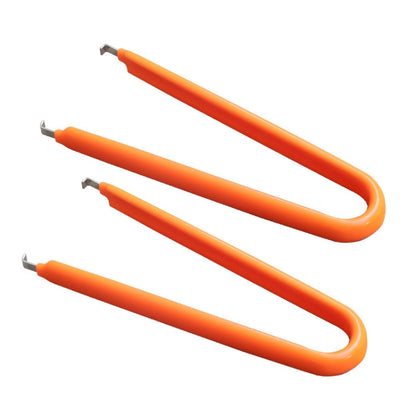 2pcs /Pack Automotive Plug-in Extraction Tweezers Automotive Repair Tool Pliers(Orange) - Hand Tool Sets by buy2fix | Online Shopping UK | buy2fix