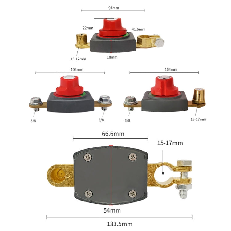 12V/24V Car Battery Negative Disconnect Switch Modification(Clip Type) - Car Switches by buy2fix | Online Shopping UK | buy2fix