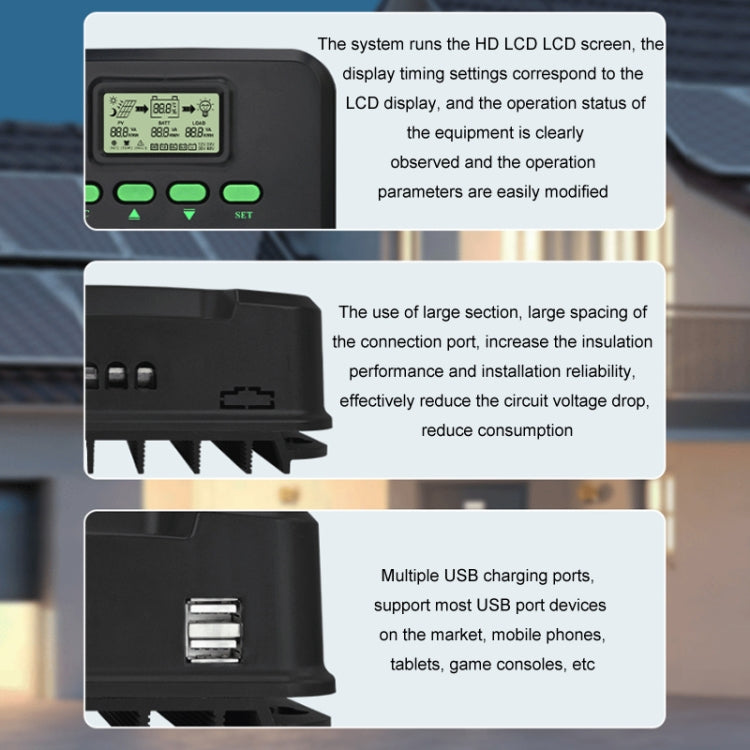 12V/24V 10A MPPT Smart Solar Charge Controller, Model: CM-D10 - Others by buy2fix | Online Shopping UK | buy2fix