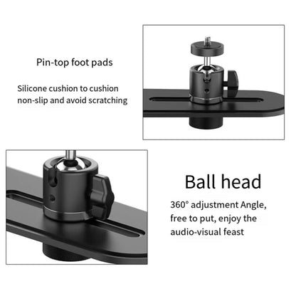 Metal Telescopic Adjustable PTZ Projector Wall Mount Bracket(Black) - Other by buy2fix | Online Shopping UK | buy2fix