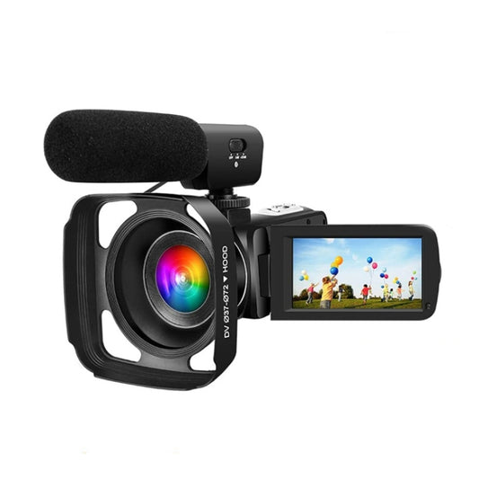 4K  Digital Video Camera 3 Inch IPS Touch Screen 56MP 18X Digital Zoom WiFi Camcorder, Spec: Set 2 - Video Cameras by buy2fix | Online Shopping UK | buy2fix