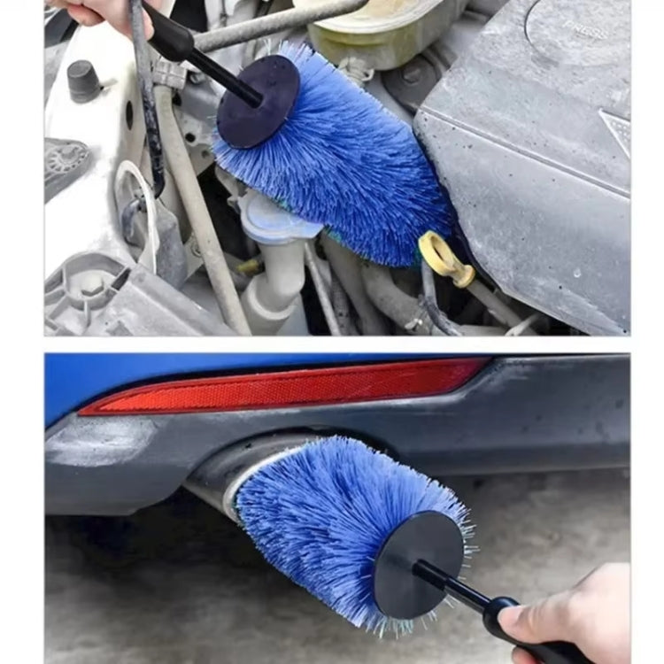 3pcs /Set Car Wash Engine Compartment Cleaning Detail Brush(Blue) - Car washing supplies by buy2fix | Online Shopping UK | buy2fix