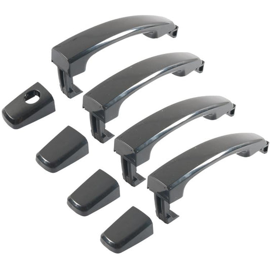 Car Door Outer Handle Accessories For Chevrolet Aveo, Model: Black 4pcs /Set - Door Handles by buy2fix | Online Shopping UK | buy2fix