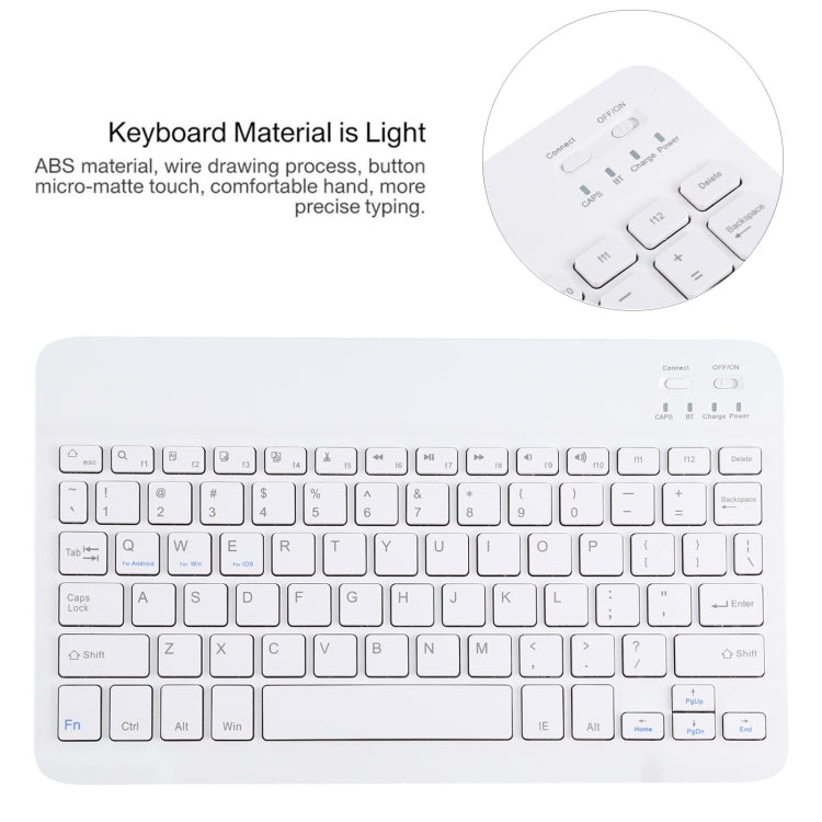 AM11 2 in 1 Removable Bluetooth Keyboard + Protective Leather Tablet Case with Holder for Lenovo M10 FHD REL TB-X605FC/LC(Rose Gold) - Lenovo Keyboard by buy2fix | Online Shopping UK | buy2fix