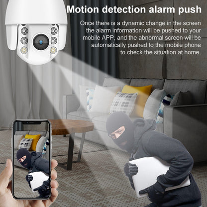 QX2 1080P HD 360 Degrees Panoramic WiFi Day and Night Full-color Waterproof Smart Camera, Support Motion Detection / Two-way Voice / TF Card, US Plug - Security by buy2fix | Online Shopping UK | buy2fix