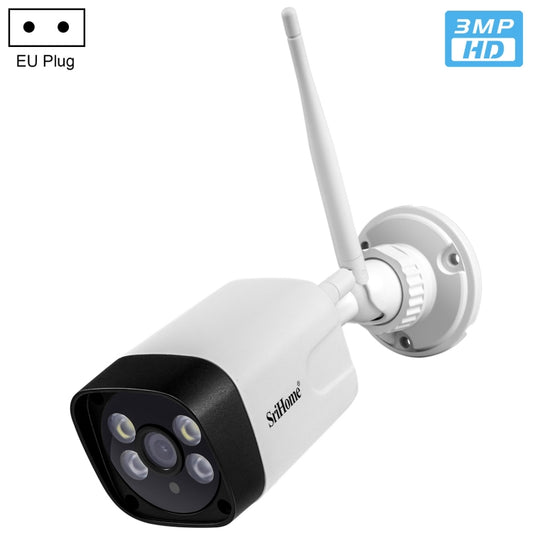 SriHome SH035 3.0 Million Pixels 1296P HD IP Camera, Support Two Way Audio / Motion Detection / Humanoid Detection / Full-color Night Vision / TF Card, EU Plug - Security by SriHome | Online Shopping UK | buy2fix