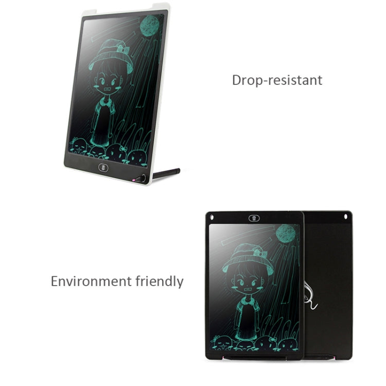 Portable 12 inch LCD Writing Tablet Drawing Graffiti Electronic Handwriting Pad Message Graphics Board Draft Paper with Writing Pen(Black) - Consumer Electronics by buy2fix | Online Shopping UK | buy2fix