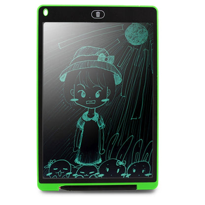 Portable 12 inch LCD Writing Tablet Drawing Graffiti Electronic Handwriting Pad Message Graphics Board Draft Paper with Writing Pen(Green) - Consumer Electronics by buy2fix | Online Shopping UK | buy2fix