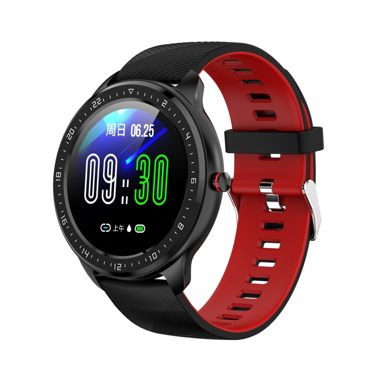 Z06 Fashion Smart Sports Watch, 1.3 inch Full Touch Screen, 5 Dials Change, IP67 Waterproof, Support Heart Rate / Blood Pressure Monitoring / Sleep Monitoring / Sedentary Reminder (Black Red) - Smart Wear by buy2fix | Online Shopping UK | buy2fix