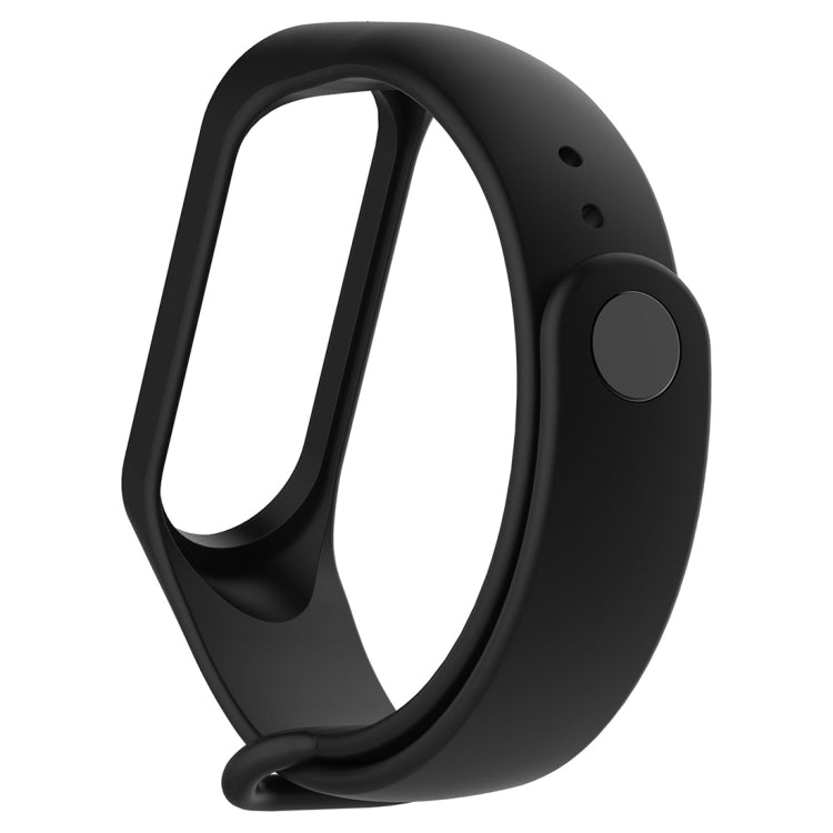 Silicone Watch Band for Xiaomi Mi Band 3(Black) - Smart Wear by buy2fix | Online Shopping UK | buy2fix