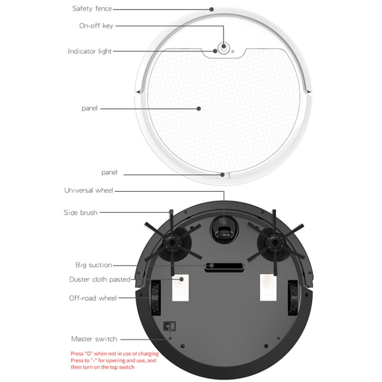 BOWAI OB8S Household Intelligent Path Charging Sweeping Robot (White) - Consumer Electronics by buy2fix | Online Shopping UK | buy2fix