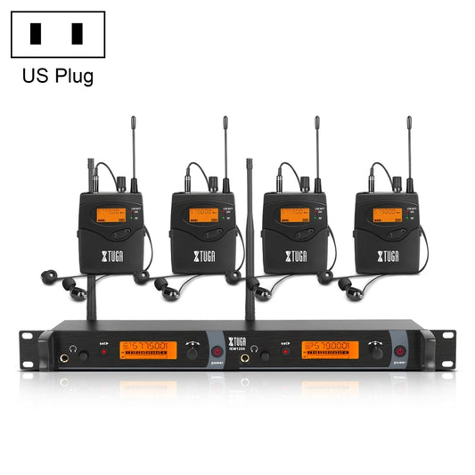 IEM1200 Wireless Transmitter 4 Bodypack Stage Singer In-Ear Monitor System(US Plug) - Consumer Electronics by buy2fix | Online Shopping UK | buy2fix