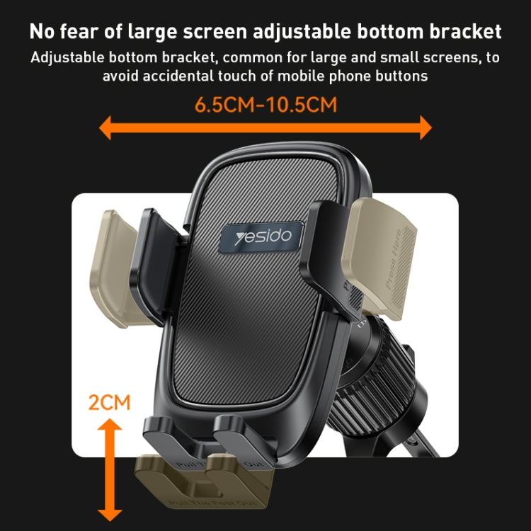 Yesido C241 Adjustable Car Air Vent Mobile Phone Holder - Car Holders by Yesido | Online Shopping UK | buy2fix