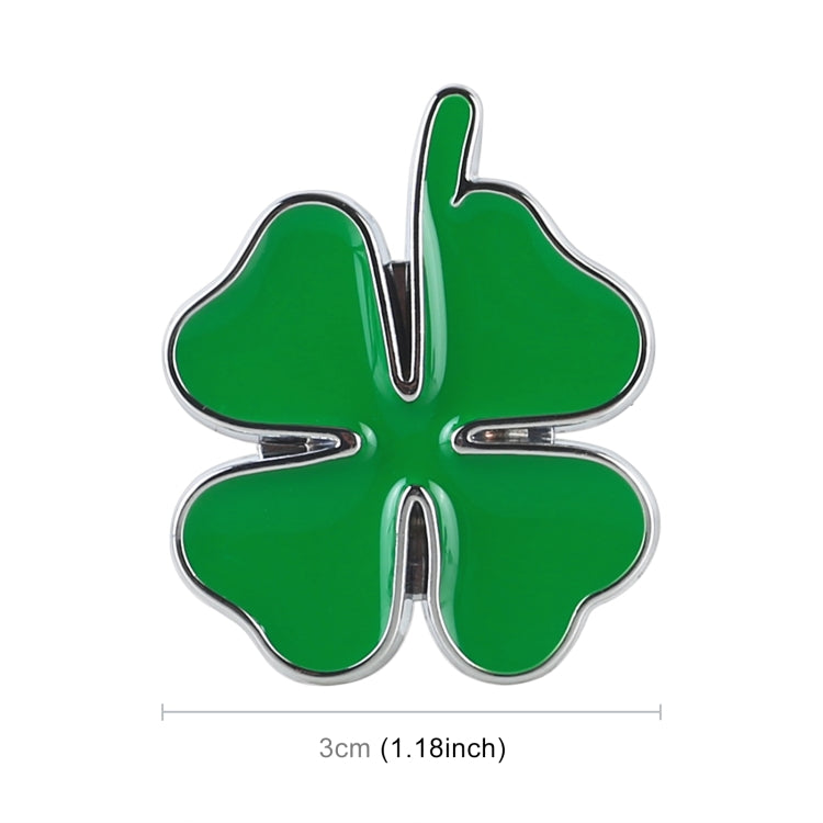 Four Leaf Clover Luck Symbol Badge Labeling Sticker Styling Car Decoration, Size: 4x3x0.3cm - In Car by buy2fix | Online Shopping UK | buy2fix