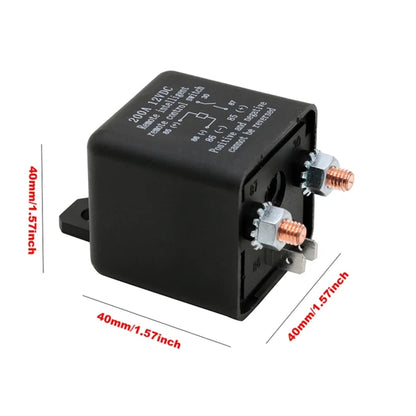 ZL180 12V 200A Car Relay Remote Rireless Battery Isolator with Battery Clip x 2 & Remote Control x 2 -  by buy2fix | Online Shopping UK | buy2fix