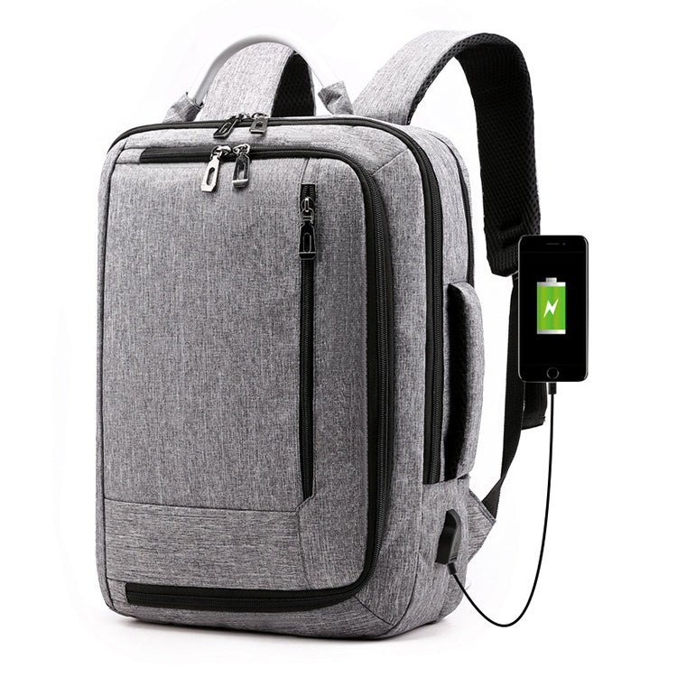 cxs-620 Multifunctional Oxford Laptop Bag Backpack (Light Grey) - Backpack by buy2fix | Online Shopping UK | buy2fix