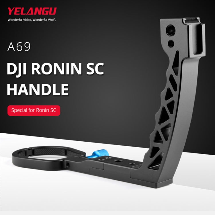 YELANGU A69 Lifting Handle Pot Handheld Stabilizer Extension Mount for DJI Ronin SC (Black) -  by YELANGU | Online Shopping UK | buy2fix