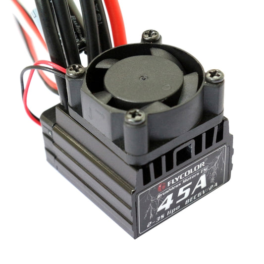 Flycolor Thunder Series 45A Sensorless Brushless Electronic Speed Controller with Fan for RC Car - Toys & Hobbies by buy2fix | Online Shopping UK | buy2fix