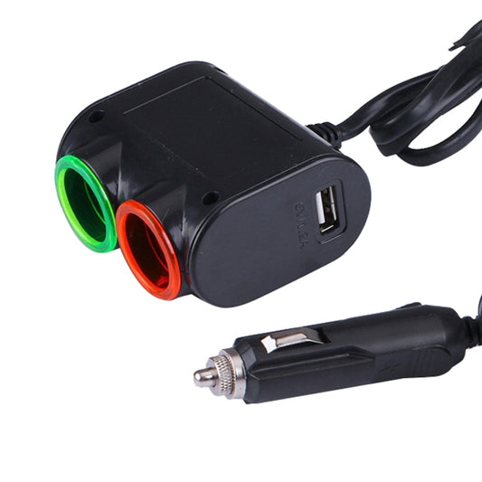 Olesson Streamlined Design 1.2A USB Car Cigarette Lighter Socket Car Charger with Color LED Light - Cigar Socket by buy2fix | Online Shopping UK | buy2fix