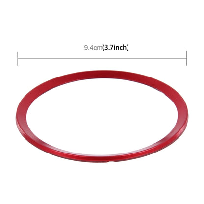 Car Aluminum Steering Wheel Decoration Ring For Audi(Red) - In Car by buy2fix | Online Shopping UK | buy2fix