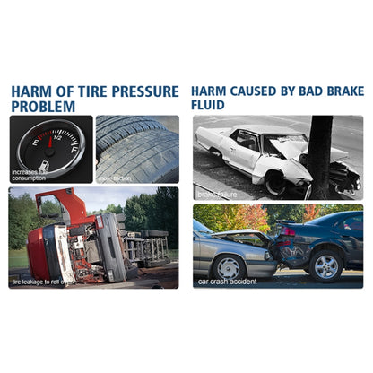 Car 2 in 1 Diagnostic Tool Brake Fluid Liquid Tire Pressure Tester - In Car by buy2fix | Online Shopping UK | buy2fix