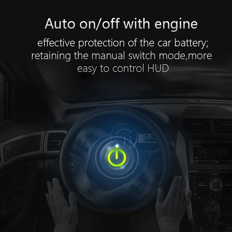 P9 HUD 3.6 inch Car OBD2 Smart Digital Meter with Multi-color, Speed & RPM & Water Temperature & Oil Consumption & Driving Distance / Time & Voltage Display, Over Speed Alarm, Low Voltage Alarm, Kilometers & Miles Switching, Light Sensor Functions - Head Up Display System by buy2fix | Online Shopping UK | buy2fix