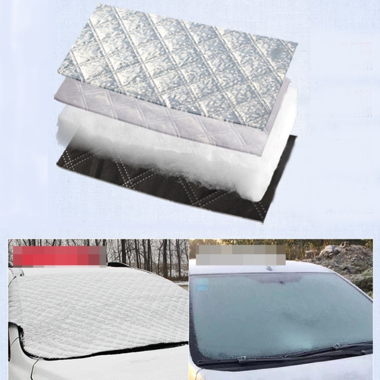 Car Windshield Sun Shade Protective Cover Winter Car Snow Shield Cover Auto Front Windscreen / Rain / Frost / Sunshade Thicken and Add Cotton Snow Shelter Folding Sun Visor, Size: 147 x 100cm - Aluminum Film PEVA by buy2fix | Online Shopping UK | buy2fix