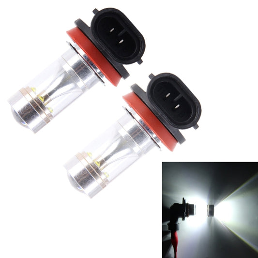 2 PCS H8/H11 30W 350 LM 6000K  White Light 6 LED Car Fog Light Bulb, DC 12V - Fog / Driving Lights by buy2fix | Online Shopping UK | buy2fix