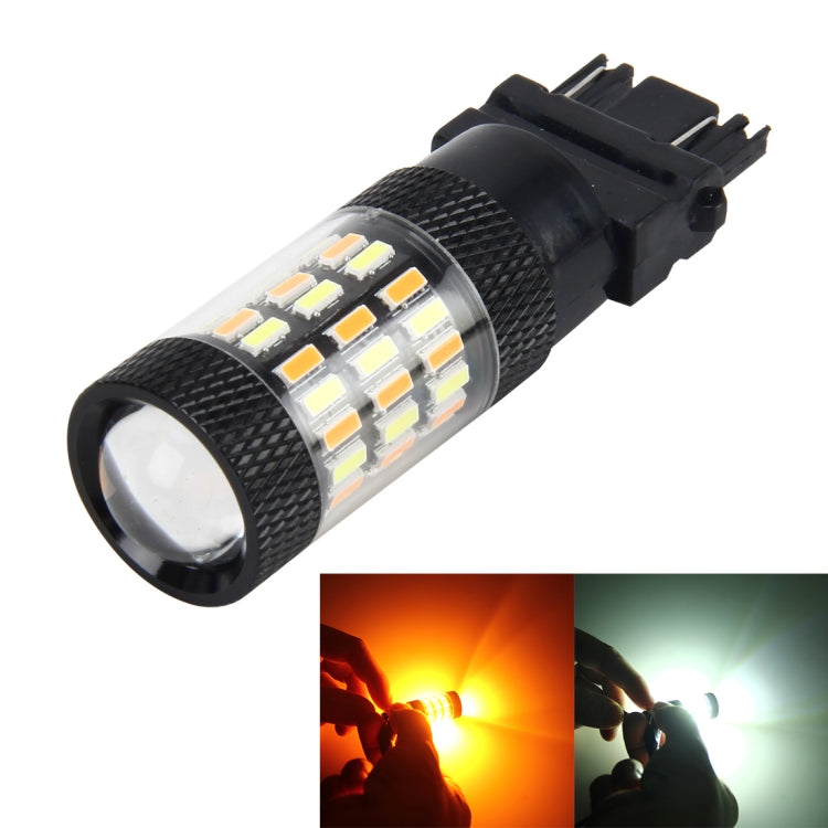 3157 5W 450LM 60LEDs DC 12V SMD-4014 Car Auto Brake Light Turn Signal Lights Car Source (White Light+Yellow Light) - Brake Lights by buy2fix | Online Shopping UK | buy2fix