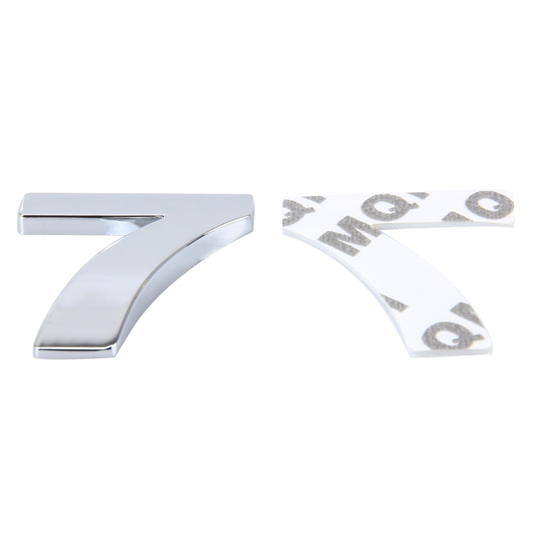 Car Vehicle Badge Emblem 3D Number Seven Self-adhesive Sticker Decal, Size: 3.6*4.5*0.5cm - Decorative Sticker by buy2fix | Online Shopping UK | buy2fix