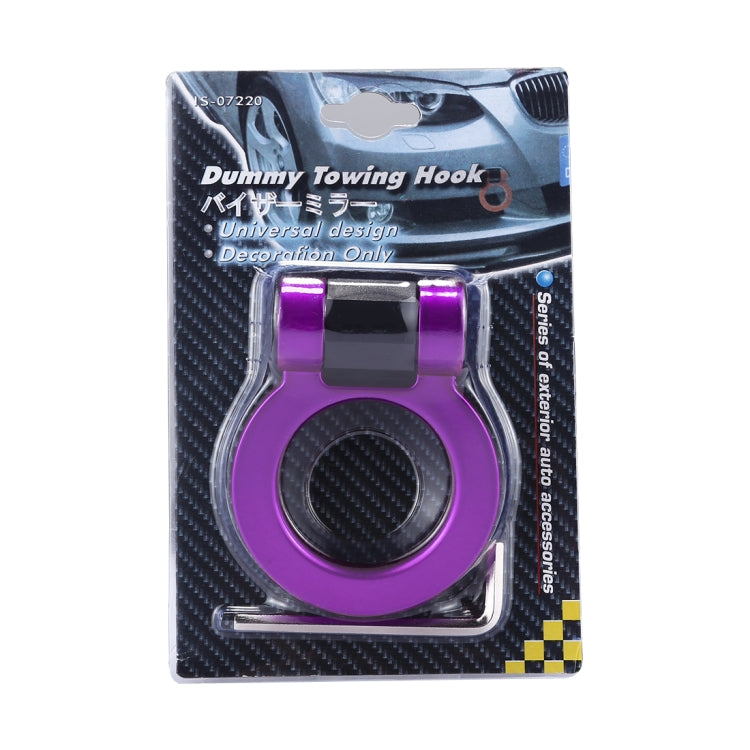 Car Truck Bumper Round Tow Hook Ring Adhesive Decal Sticker Exterior Decoration (Purple) - In Car by buy2fix | Online Shopping UK | buy2fix