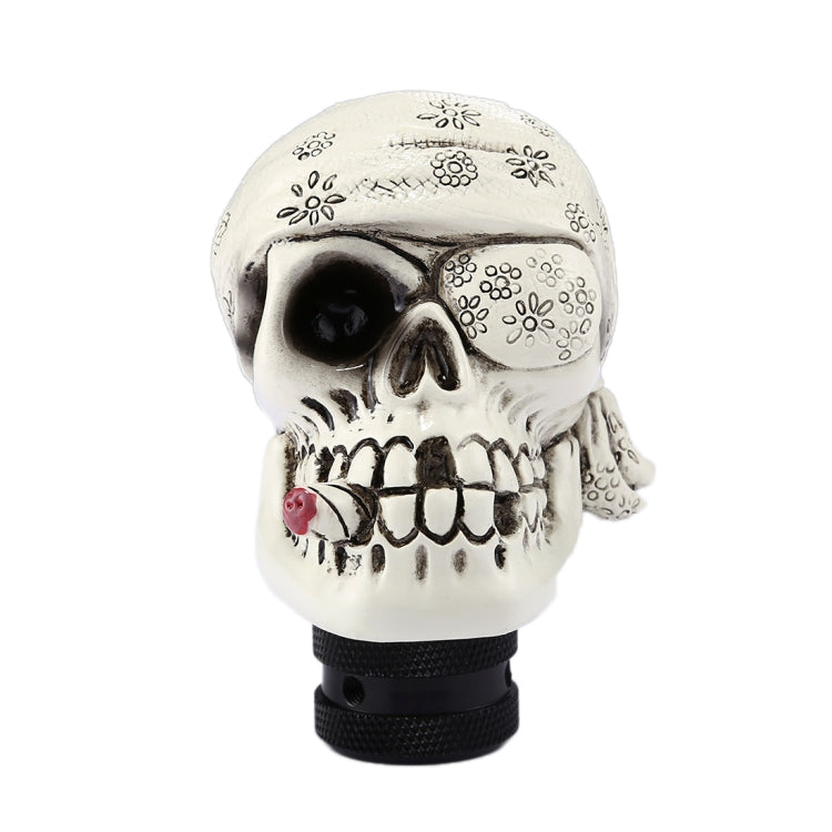 Pirate Skull Shaped Universal Vehicle Car Shifter Cover Manual Automatic Gear Shift Knob (White) - Shift Knob by buy2fix | Online Shopping UK | buy2fix