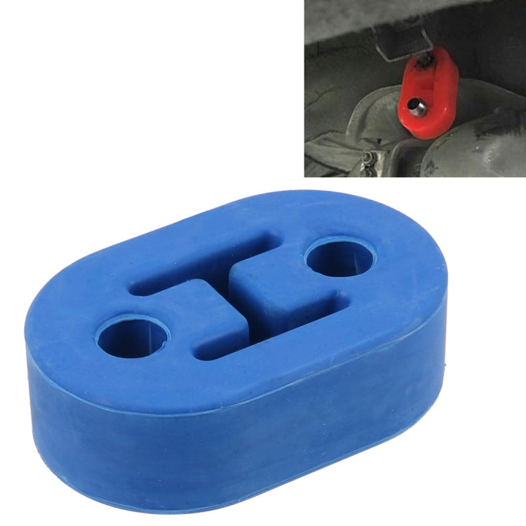 Universal Car Two Holes Adjustable Rubber Mounting Bracket Exhaust Tube Hanging Rubber Tube Car Exhaust Pipe Hanging Shackle Hanging Exhaust Hanging From Ear(Blue) - In Car by buy2fix | Online Shopping UK | buy2fix