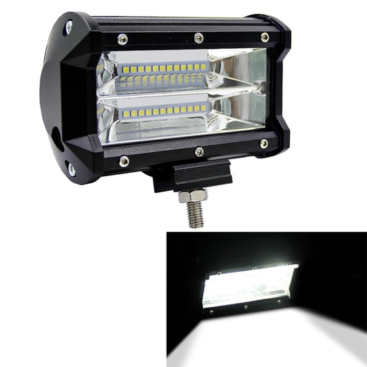 5 inch 18W 24 LED Waterproof IP67 Two Bar Modified Off-road Lights Spotlight Light Car Work Lights, DC 9-48V(White Light) - Work Lights by buy2fix | Online Shopping UK | buy2fix