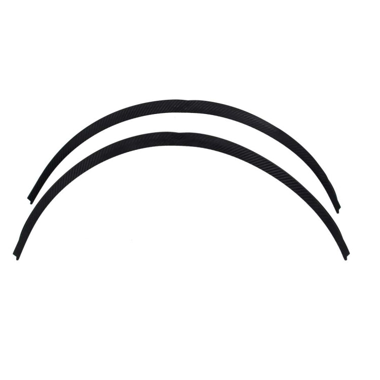 2 PCS Car Stickers Rubber Round Arc Strips Universal Fender Flares Wheel Eyebrow Decal Sticker Car-covers, Size: 75 x 2cm - Mudguards by buy2fix | Online Shopping UK | buy2fix