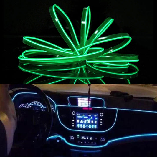 2M Cold Light Flexible LED Strip Light For Car Decoration(Green Light) - Atmosphere lights by buy2fix | Online Shopping UK | buy2fix