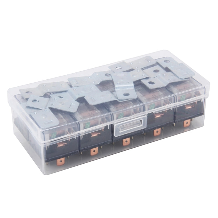 10 PCS JD-1912 80 AMP 12V Waterproof Car Auto Four Plugs Relay with Warning Light - In Car by buy2fix | Online Shopping UK | buy2fix