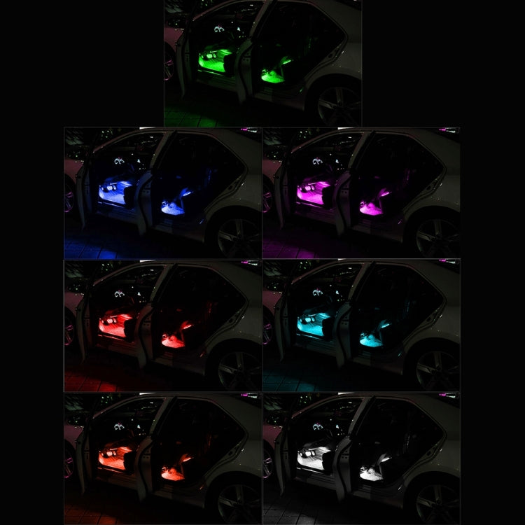 4 in 1 4.5W 36 SMD-5050-LEDs RGB Car Interior Floor Decoration Atmosphere Colorful Neon Light Lamp with Wireless Remote Control, DC 12V - Atmosphere lights by buy2fix | Online Shopping UK | buy2fix