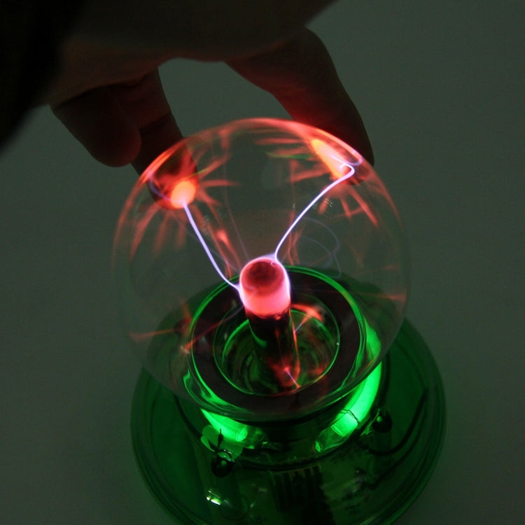 Car Auto Plasma Magic Ball Sphere Lightening Lamp with Hand-Touching Changing Pattern Model(Green) - Atmosphere lights by buy2fix | Online Shopping UK | buy2fix