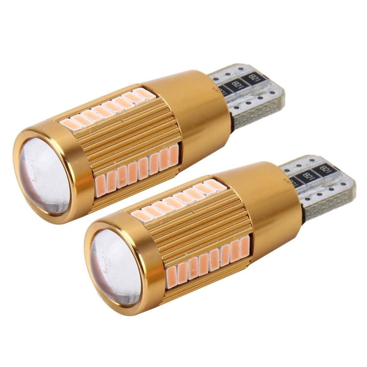 2 PCS T10 2W Constant Current Car Clearance Light with 38 SMD-3014 Lamps, DC 12-16V(Pink Light) - In Car by buy2fix | Online Shopping UK | buy2fix