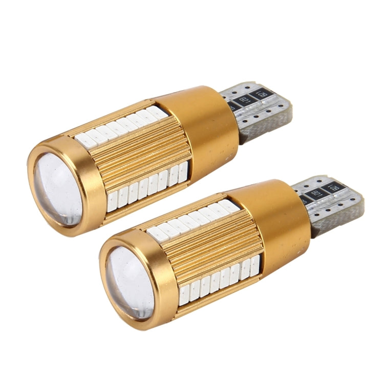 2 PCS T10 2W Constant Current Car Clearance Light with 38 SMD-3014 Lamps, DC 12-16V(Red Light) - In Car by buy2fix | Online Shopping UK | buy2fix