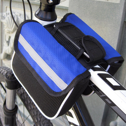 Bicycle Phone Bags Mountain Road Bike Front Head Bag Saddle Bag (Blue) - Bicycle Bags by buy2fix | Online Shopping UK | buy2fix